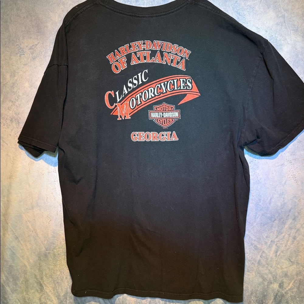 Harley-Davidson Black and Orange Atlanta Tee